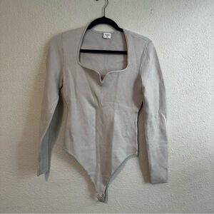 Abercrombie & Fitch Beige Bodysuit